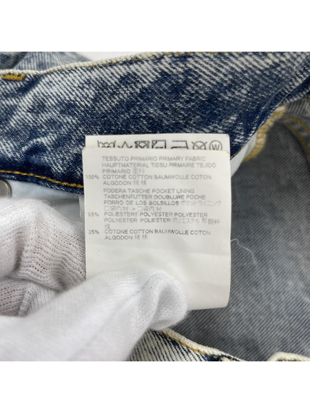 MAISON MARGIELA 18SS ケミカルウォッシュデニムパンツ ブルー S50LA010 S30611