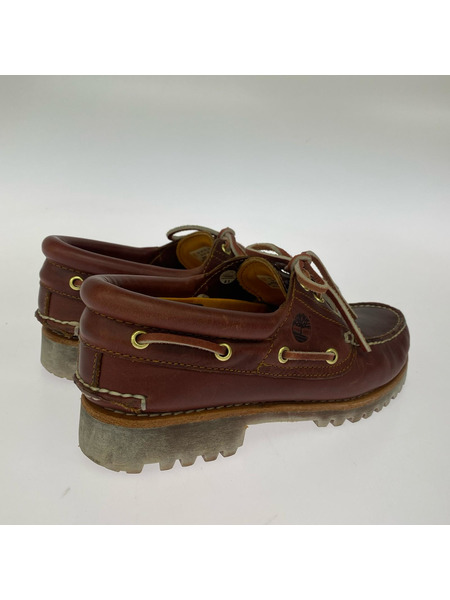 Timberland 3アイ クラシックデッキシューズ 25cm ボルドー