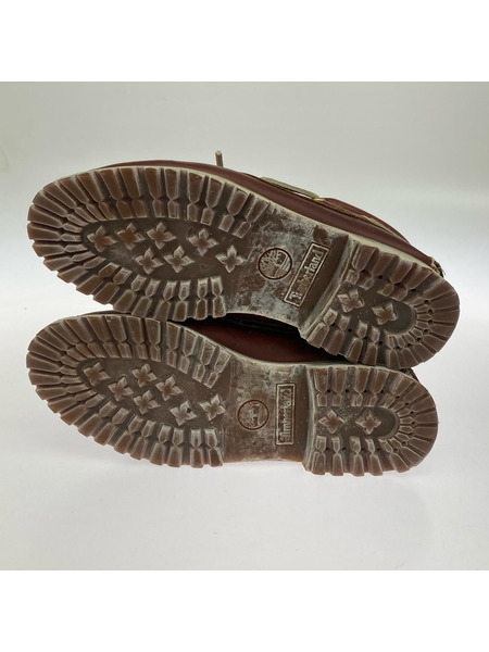 Timberland 3アイ クラシックデッキシューズ 25cm ボルドー