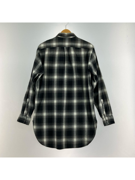 OLD・VINTAGE 長袖シャツ ROYAL HAREX オンブレ チェック グレー (M)