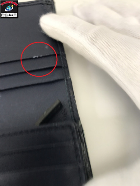 GUCCI コンパクトウォレット GGマーモント コンパクトウォレット デニム インディゴ