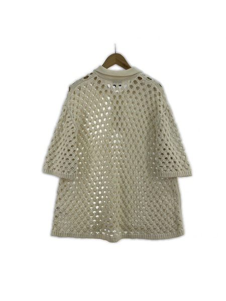 STUSSY ポロシャツ BIG MESH POLO SWEATER (L)[値下]