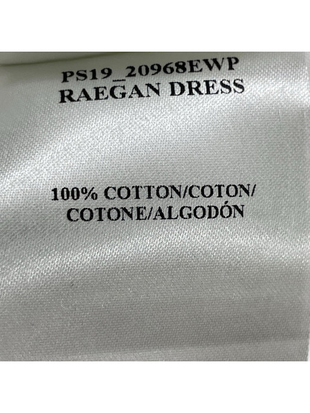 Erdem 長袖ワンピース 総花柄 ワンピース 白