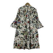 Erdem 長袖ワンピース 総花柄 ワンピース 白