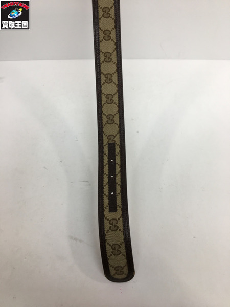 GUCCI GGキャンバス シグネチャーベルト[値下]