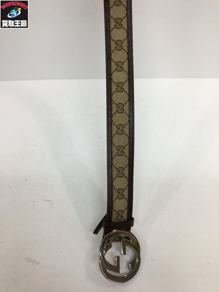 GUCCI GGキャンバス シグネチャーベルト[値下]