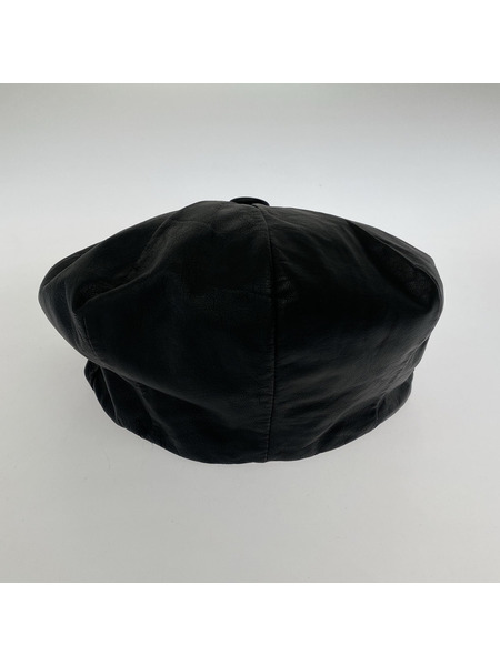 NEW YORK HAT キャスケット・ハンチング ラムスキン 黒 USA製