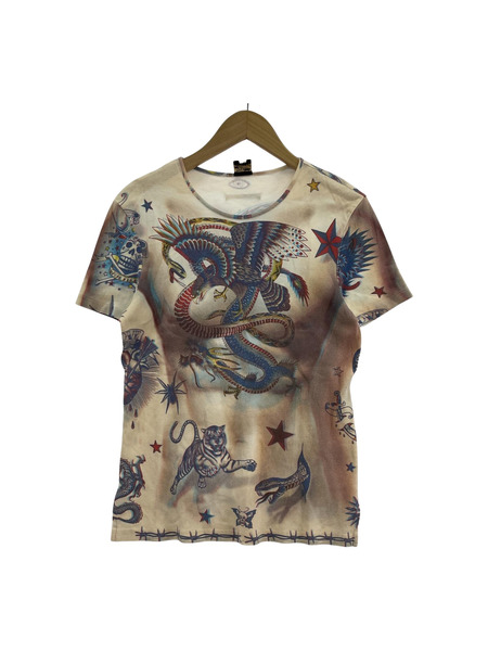 JEAN-PAUL GAULTIER バスストップ タトゥースキン S/S カットソー sizeS