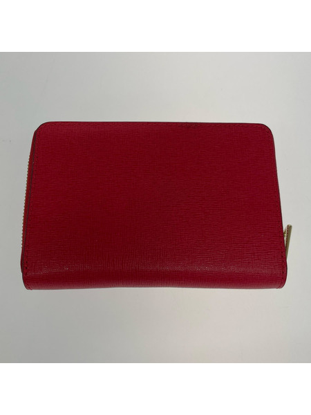 FURLA コンパクトウォレット バビロン ジップアラウンド財布 赤