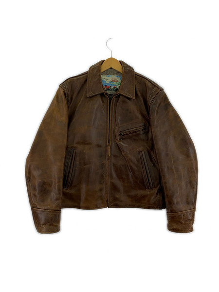 Aero Leather ホースハイド ハーフベルテッド 茶 (38)