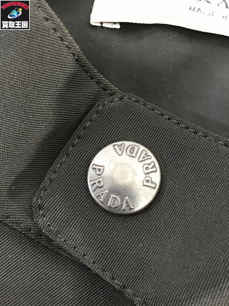 PRADA メンズラグ衣料 00s クロップドナイロンブルゾン 黒 (L)
