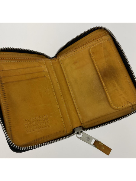 MAISON MARGIELA ソノ他 コンパクト ラウンドジップウォレット BLK[値下]