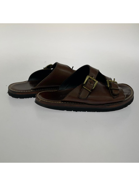 サンダル zerrows ダブルモンクレザーサンダル(42)