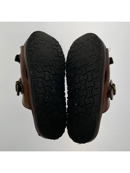 サンダル zerrows ダブルモンクレザーサンダル(42)