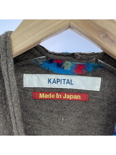 KAPITAL ニット・セーター ウールカットソー/ブラウン