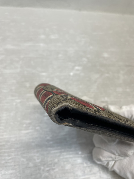 GUCCI GGスプリーム キングスネーク コンパクトウォレット