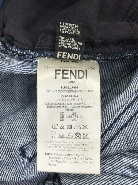 FENDI/フェンディ デニム　ワッペン　インディゴ