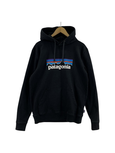 patagonia ロゴ アップライザル フーディー ブラック (M)[値下]