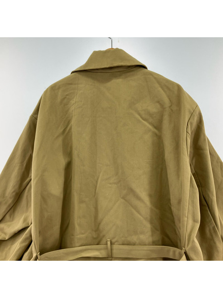 MONITALY JUTE COAT ベルテッドコート 42 ベージュ