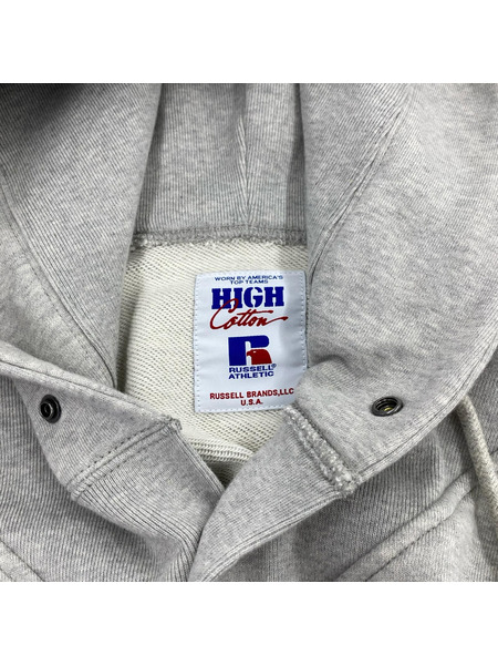 RUSSEL×BerBerJin  スナップボタンフーディスウェット XL グレー 111261-056
