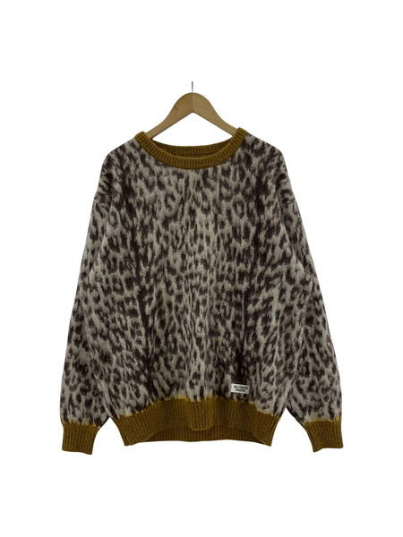 WACKO MARIA Leopard Mohair Crew Sweater[値下]