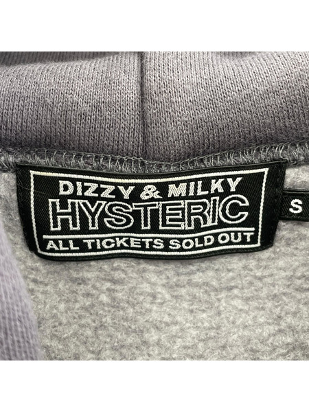 HYSTERIC GLAMOUR パーカー HYS WHISKY ヒスガール S グレー