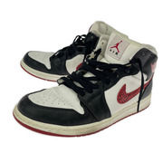NIKE スニーカー Jordan 1 Phat Black Red Olive 28.5cm