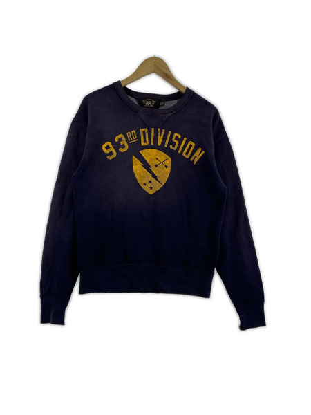 RRL 93 RD DIVISION プリントスウェット ナス紺[値下]
