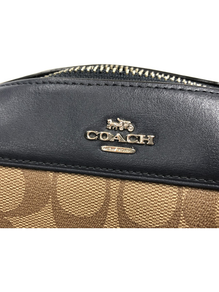 COACH コーチ　サイドチェック シグネチャー　ショルダーバッグ [値下]