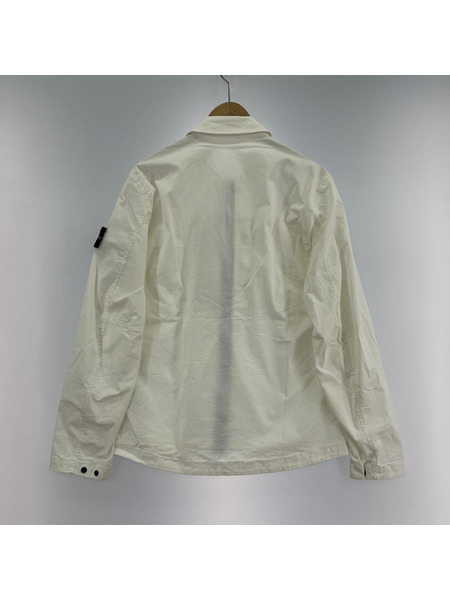 STONE ISLAND OVERSHIRT M ホワイト 801510210