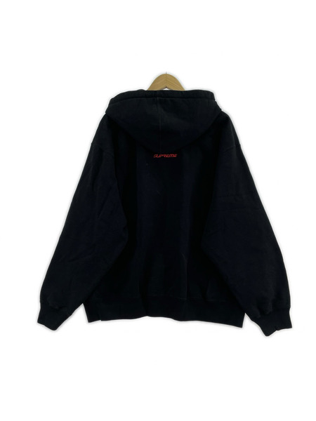 Supreme SPYDER 24W Zip Up Hooded Sweatshirt L 黒×赤