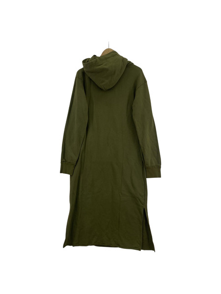 CALUX/スウェットパーカーワンピース/KHK[値下]