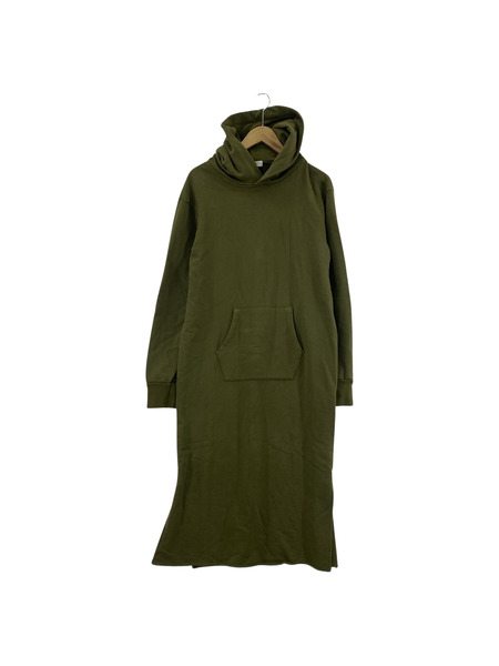 CALUX/スウェットパーカーワンピース/KHK[値下]