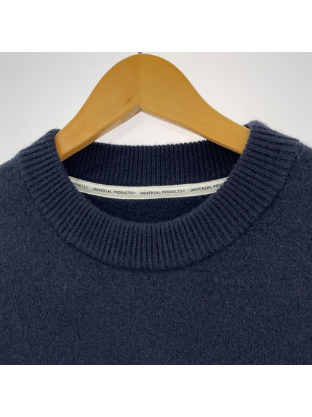 UNIVERSAL PRODUCTS 25AW FELTED MERINO WOOL CREW NECK KNIT