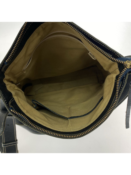 Lily ショルダーバッグ 本革/ブラック[値下]