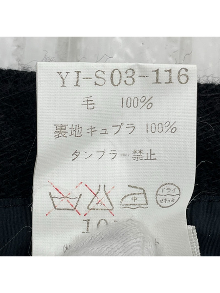 ロングスカート 90-00s Y`s ウールスカート S BLK