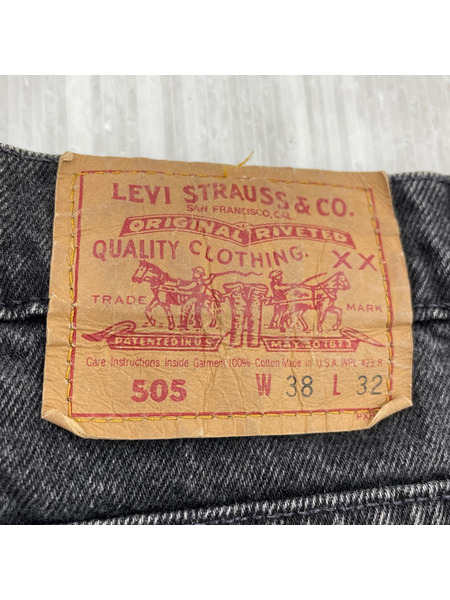 Levi's デニム・ジーンズ 90s/505/BLK先染メ/W38