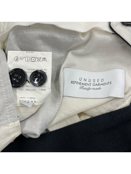 UNUSED パンツ スラックス UW1079 ウール 黒 (2)