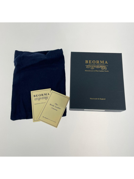BEORMA LEATHER COMPANY コンパクトウォレット ブラック[値下]