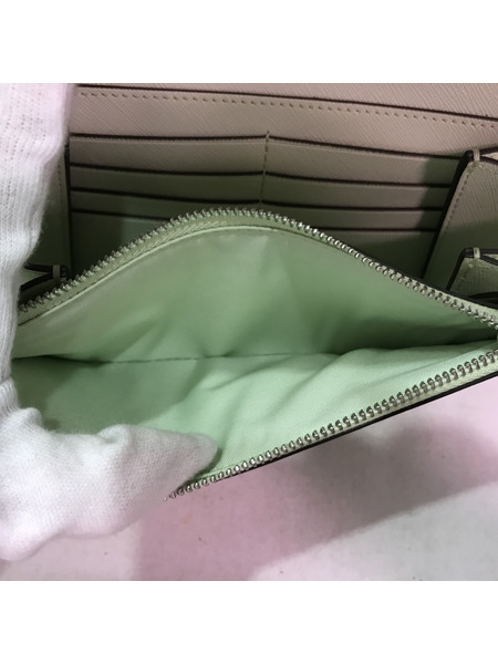 長財布 Tory Burch チェーンウォレット アイボリー