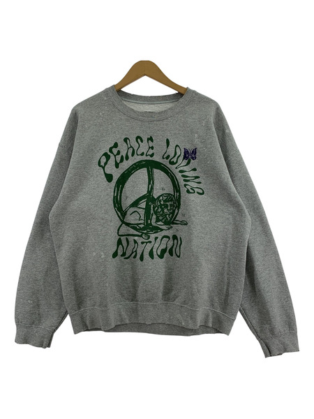 Needles スウェット・トレーナー SASQUATCH fabrix. 24SS スウェット L グレー