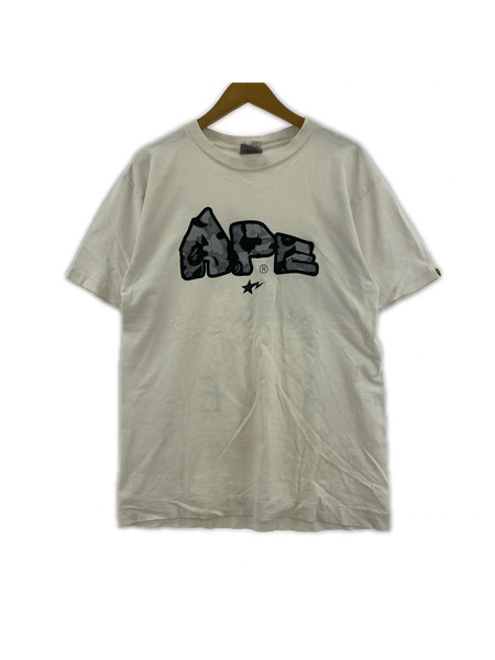 A BATHING APE 半袖Tシャツ・カットソー 90s 初期 APESTA 迷彩Tee (L)