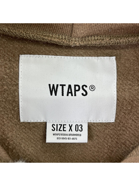 WTAPS 20AW POパーカー ブラウン （3）
