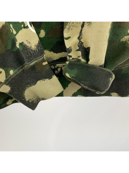 A BATHING APE パーカー(ジップアップ) MAP CAMO FULL ZIP HOODIE (L)
