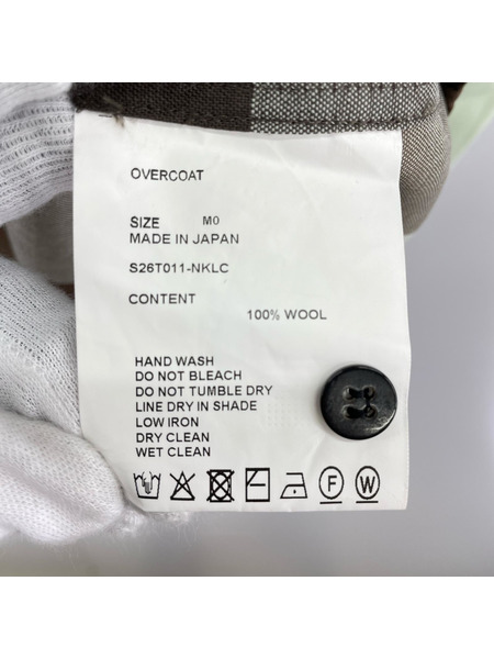 OVERCOAT 26SS HOODED LIGHT WOOL SHIRT M0 S26T011-NKLC