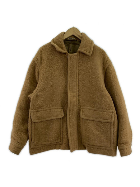 AURALEE ジャケット ABY CAMEL BRUSHED MELTON BLOUSON