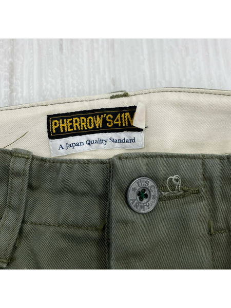 Pherrow's パンツ ストレートパンツ/カーキ
