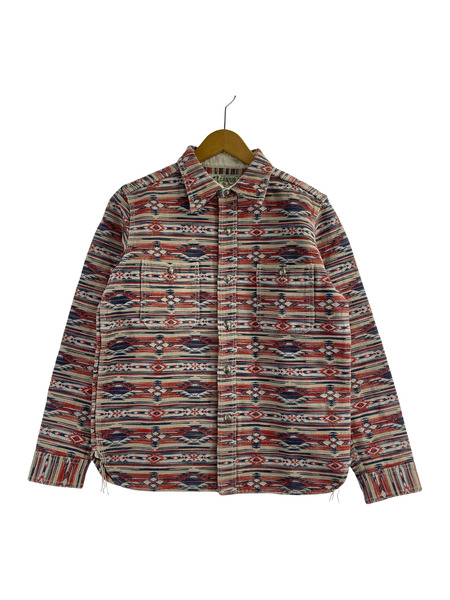 SAMURAI JEANS 長袖シャツ Uo Tsuri Club マルチカラー コンチョ[値下]