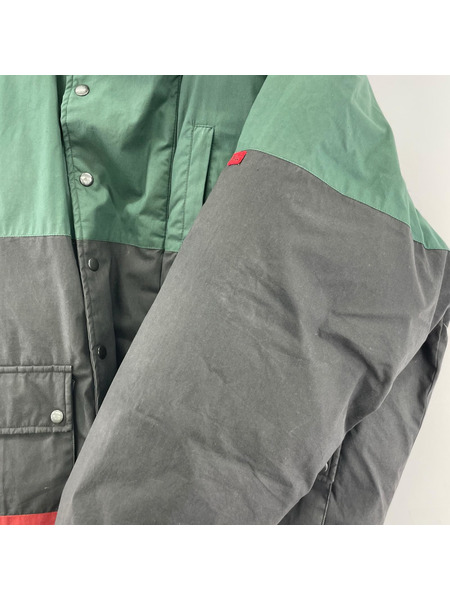 POLO COUNTRY レッドライン ダウンジャケット L グリーン×ブラック×レッド