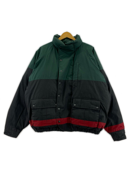 POLO COUNTRY レッドライン ダウンジャケット L グリーン×ブラック×レッド